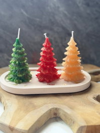 Aberto Design Christmas Candle Set4 Multicolor